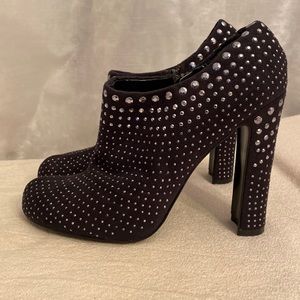 Jeffrey Tyler studded ankle high heel boots